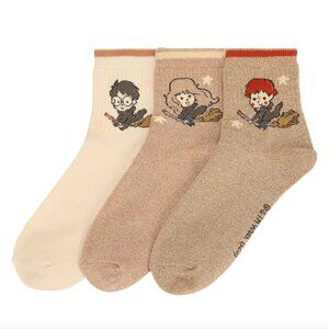 Cute Harry Potter Ron and Hermione Women's Casual Socks  3 Pack